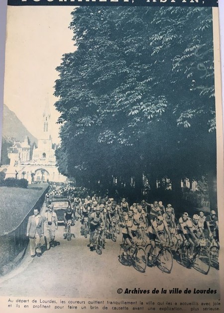 Tour de France au départ de Lourdes - 09 Juillet 1948 - Archives de la ville de Lourdes web