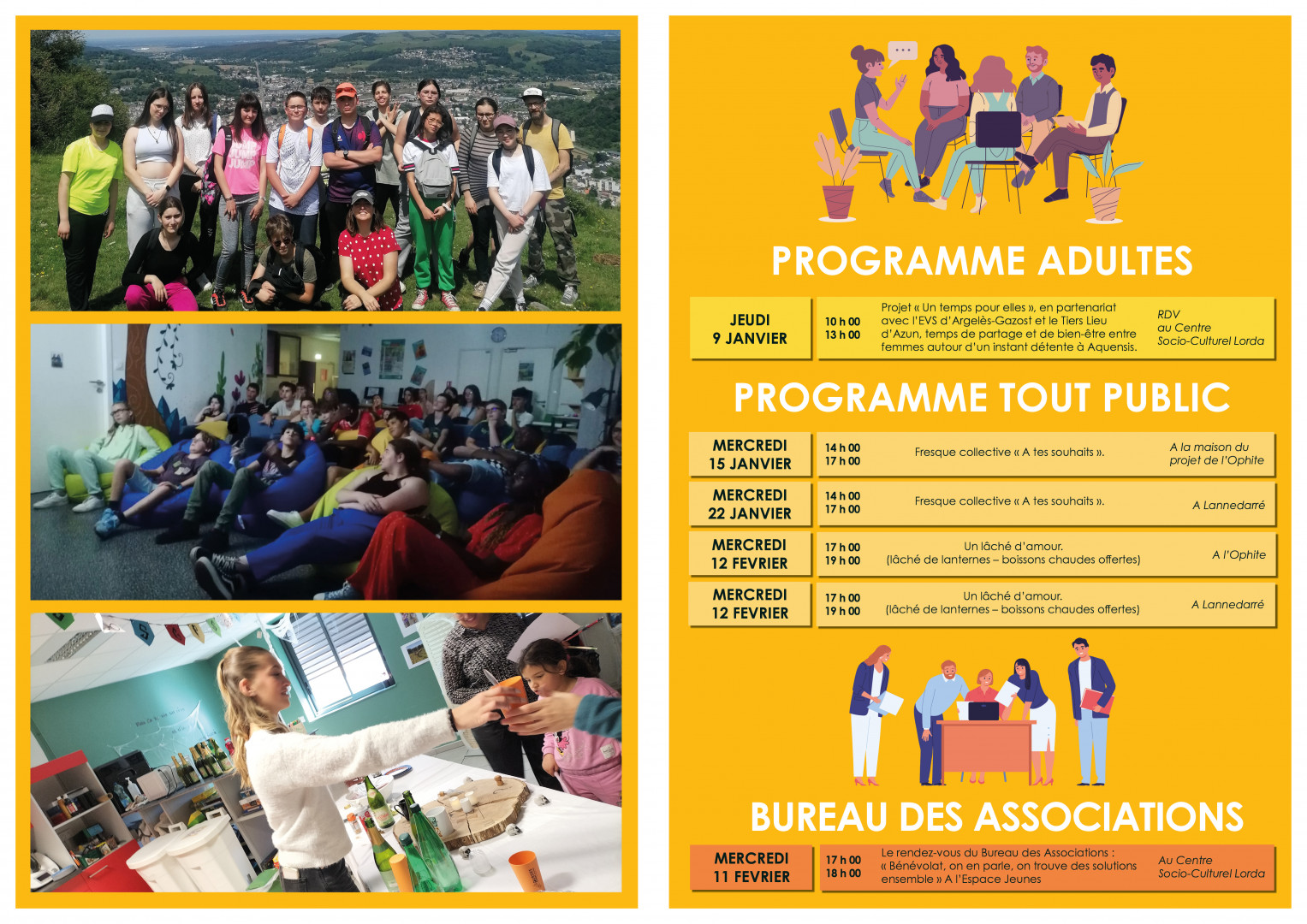 Programme CSC Lorda Janvier-Février 2025