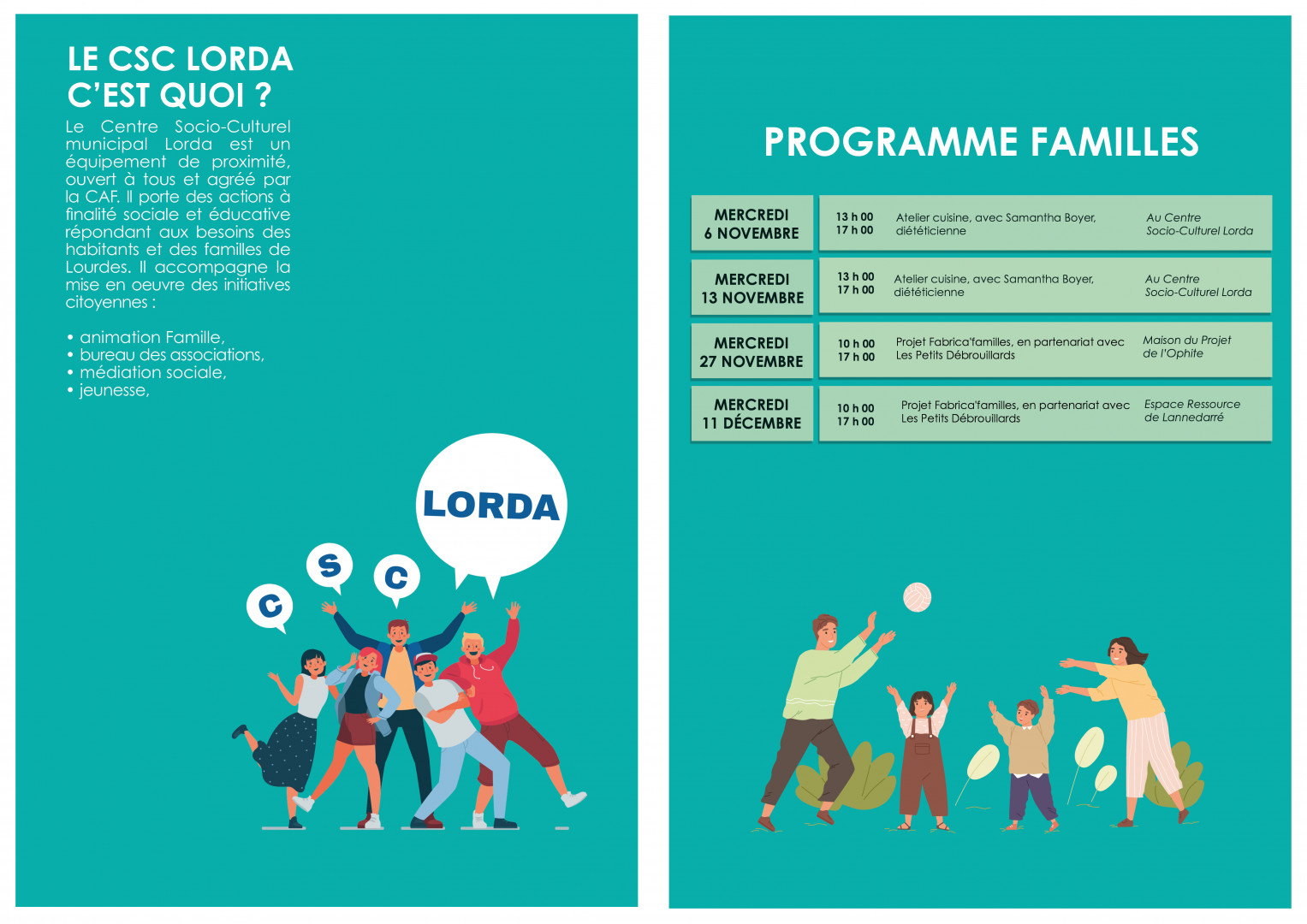 Programme CSC Lorda Septembre-Octobre 2024
