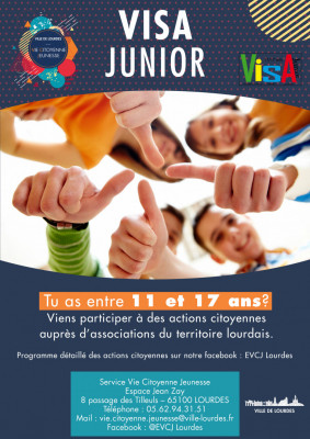 VISA Junior - Service Vie Citoyenne Jeunesse - Lourdes