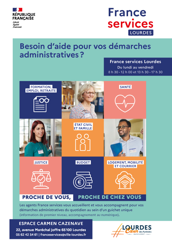 flyer france services lourdes 2023