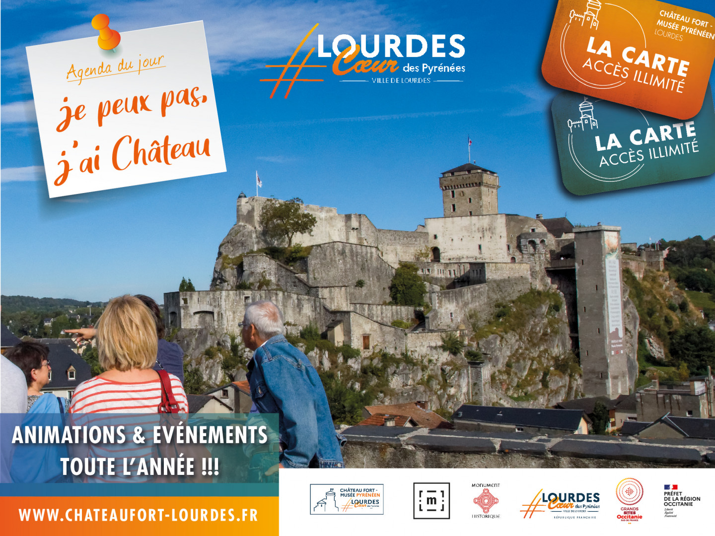 Carte Illimité Chateau Lourdes 2023