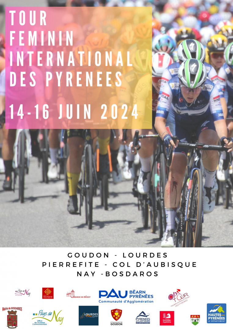 Affiche du Tour International Féminin des Pyrénées 2024