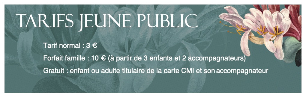 TARIFS JEUNE PUBLIC