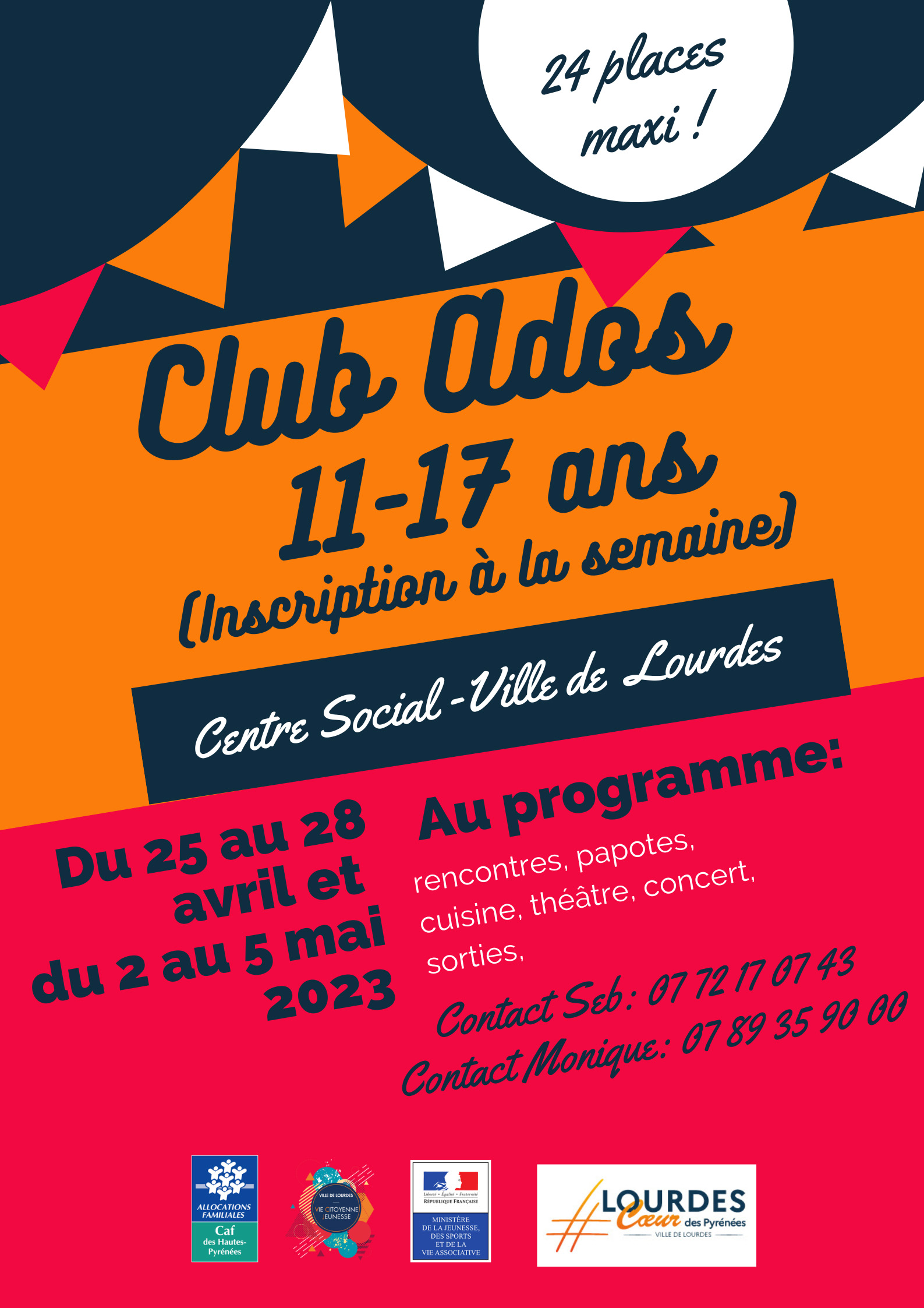 Club Ados Vacances Printemps 2023