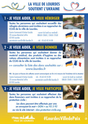 Flyer Infos Lourdes Soutien Ukraine