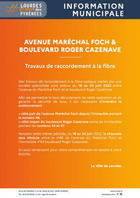 Info municipale raccordement à la fibre