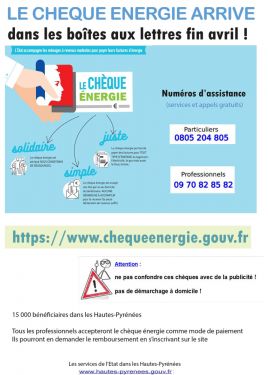 affiche cheque energie