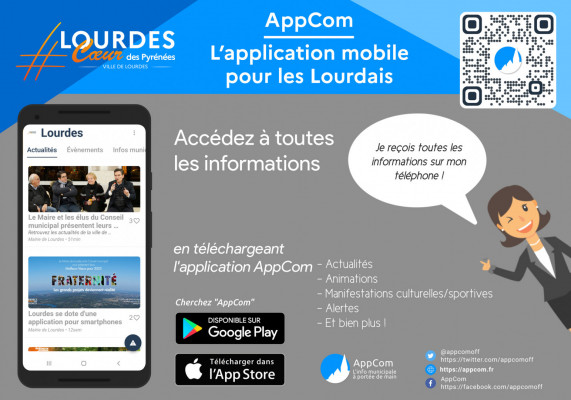 application ville de Lourdes AppCom
