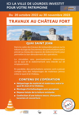 panneau travaux quai saint jean