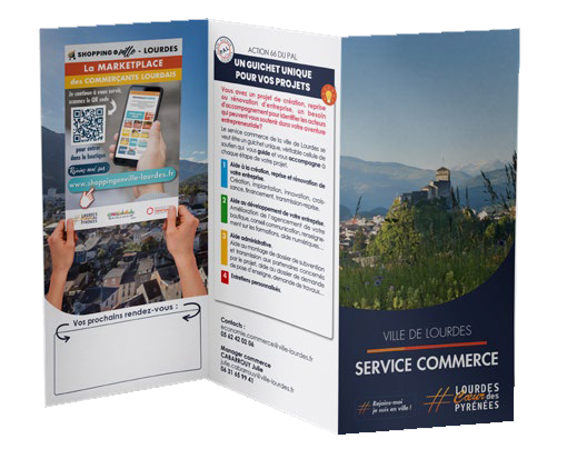 visuel plaquette service commerce