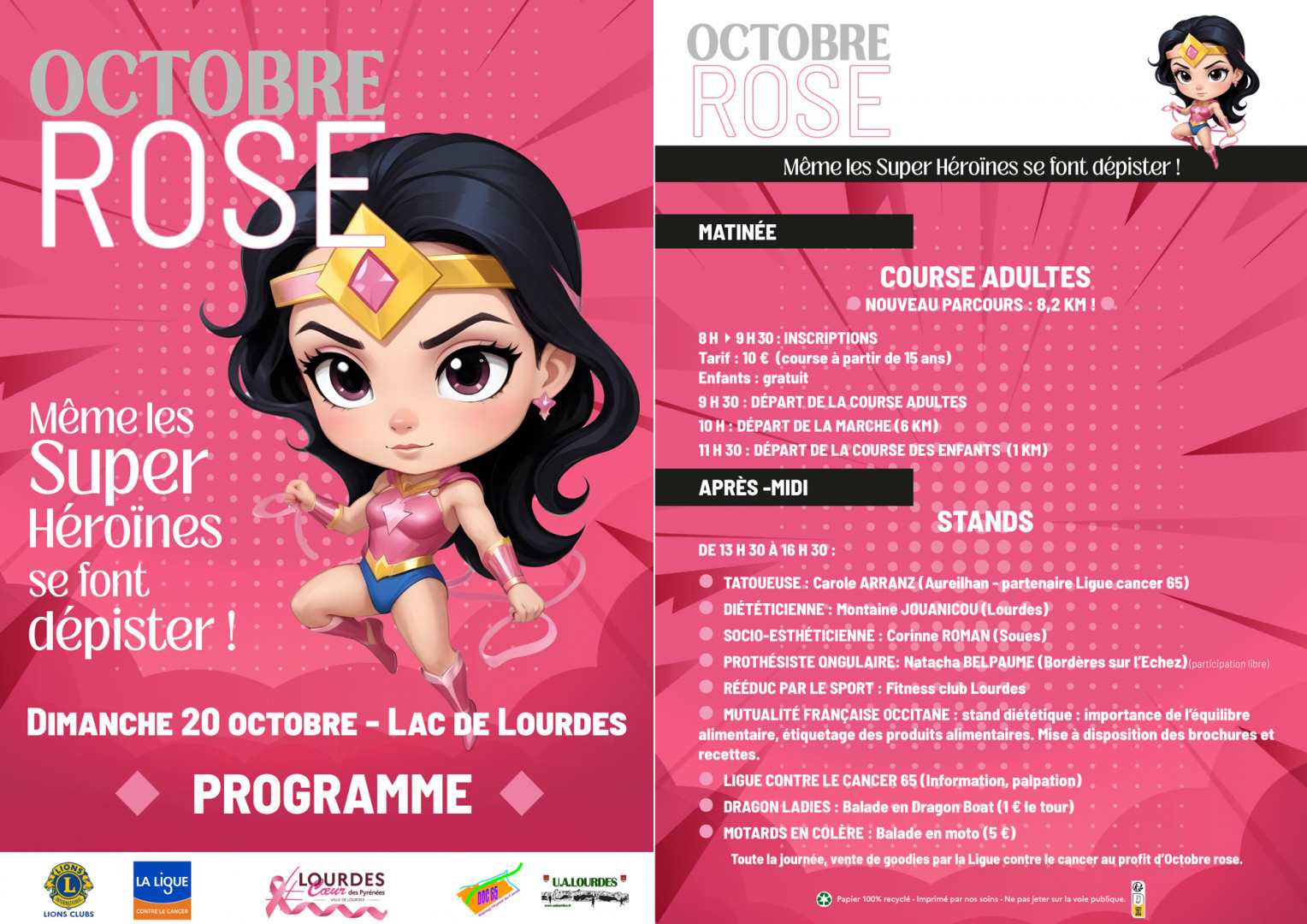 Flyer Programme Octobre rose 2024