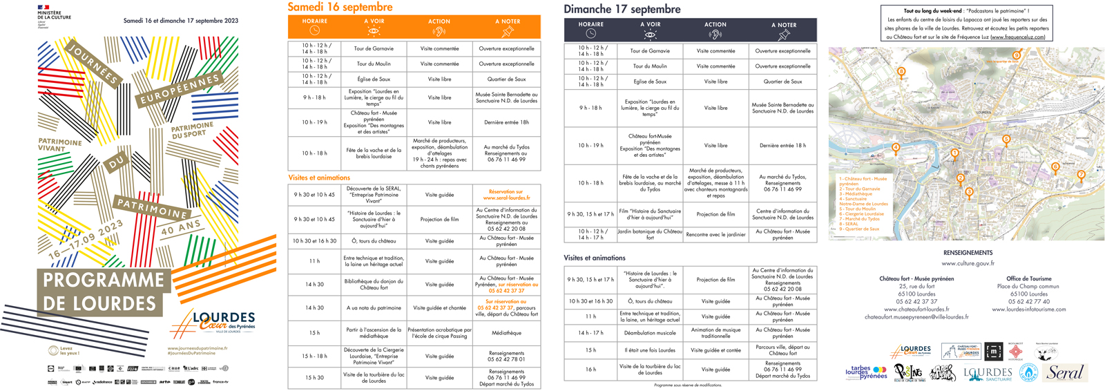 Programme JEP 2023 Lourdes complet