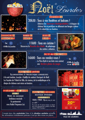 AFFICHE PROGRAMME ANIMATIONS NOEL 2020