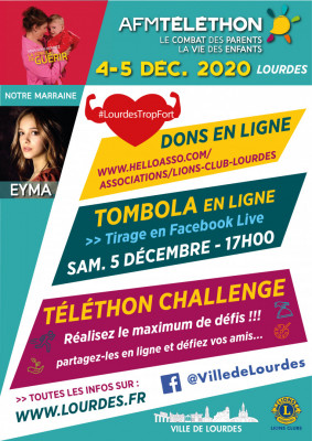 Affiche Téléthon Loudes 2020 générale