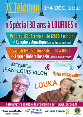 Téléthon 2021 Lourdes affiche