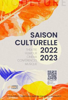 affiche saison culturelle ville de lourdes