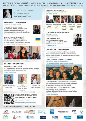 festival beauté 2022 lourdes programme