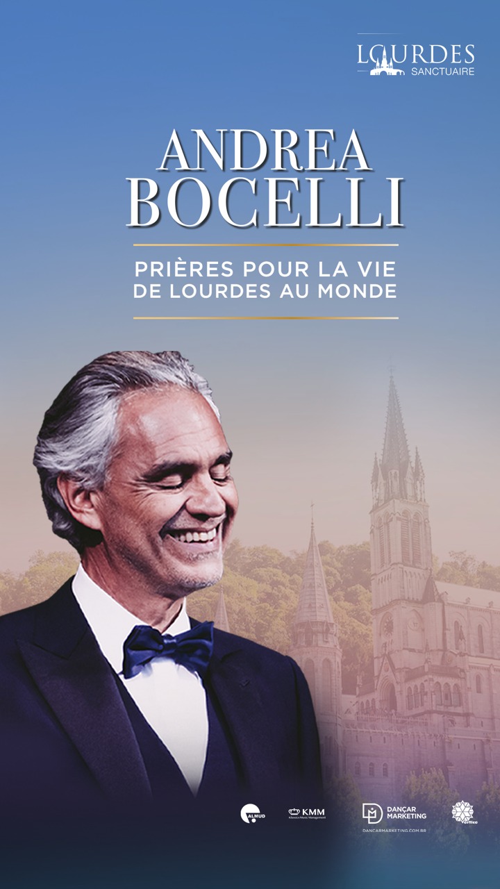 Lourdes Sanctuaire concert Andrea Bocelli 16 juillet 2023