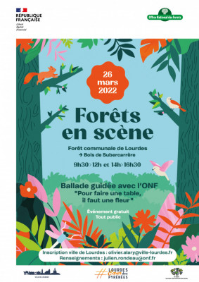 Affiche Forêts en scène avec logos VDL