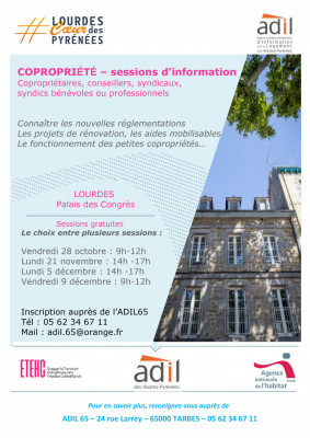 Lourdes journée Copro sessions information 2022