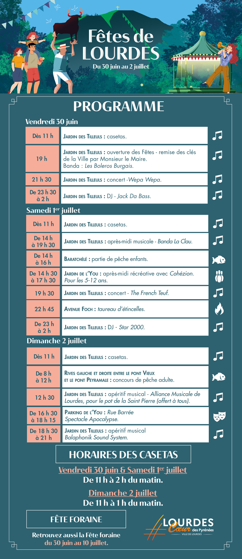 Bannière Programme Fetes Lourdes 2023