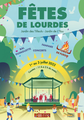 Affiche fetes de lourdes 2022