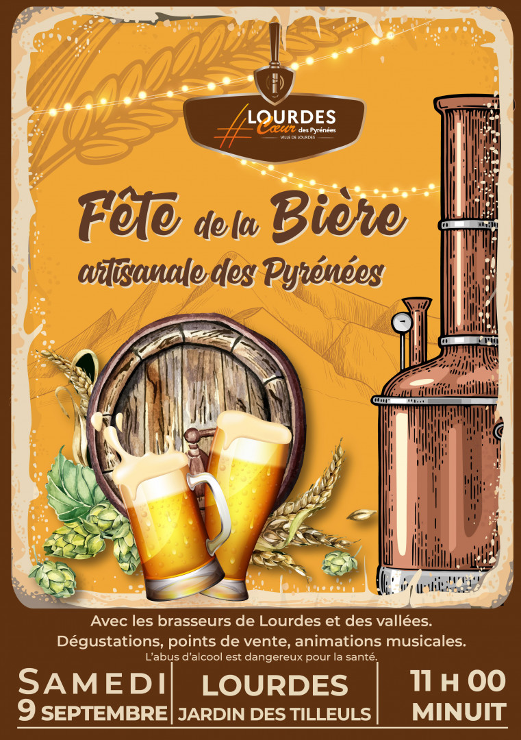 flyer programme fete biere artisanale Pyrenees Lourdes1