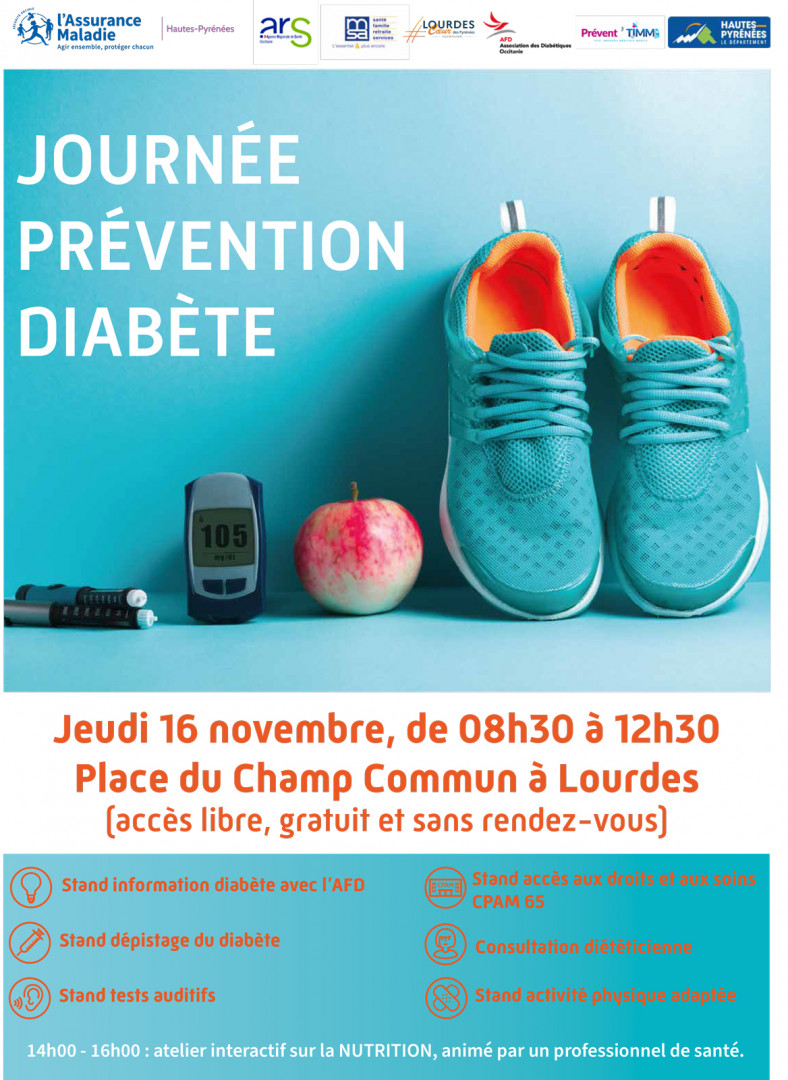 journée prévention diabète Lourdes 2023 BD