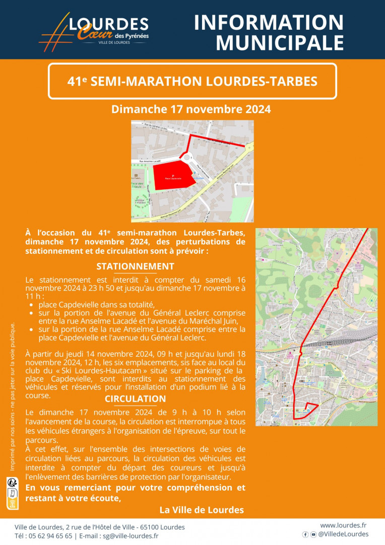 41e Semi-Marathon Lourdes-Tarbes 2024