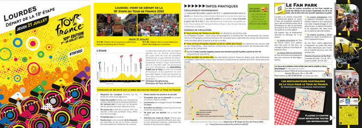 Infos Pratiques TDF 2022 Lourdes bandeau