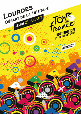 TDF2022 Lourdes Hautacam affiche