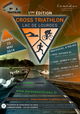 affiche Cross Triathlon Lac de Lourdes 2019
