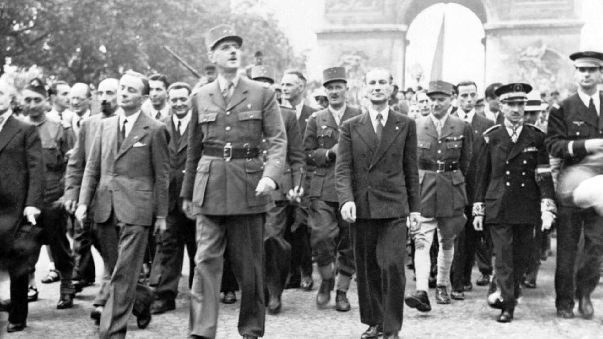 Les Français libres et leur chef, le Général de Gaulle