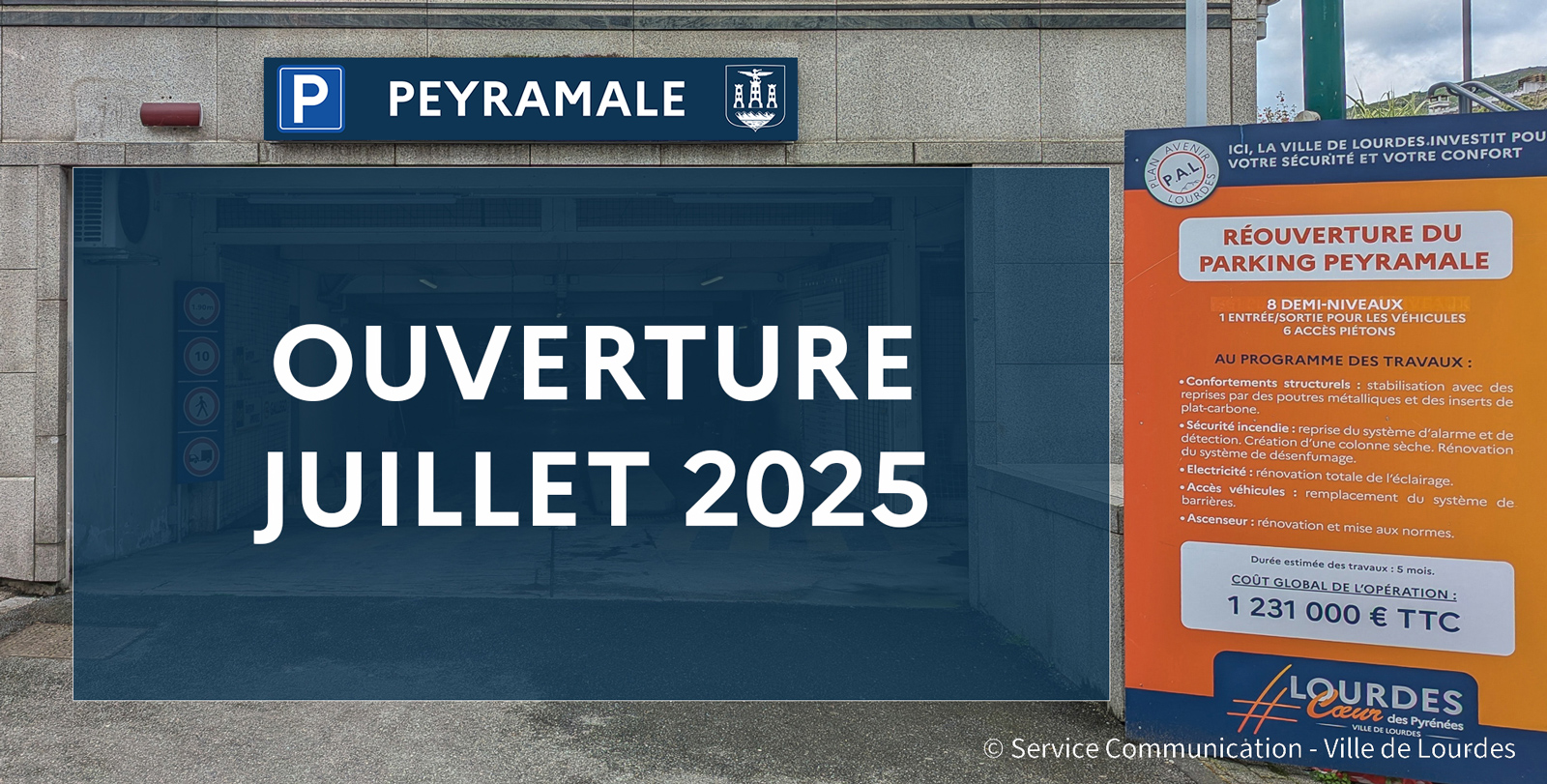 Réouverture du parking Peyramale :  le Conseil municipal vote les tarifs