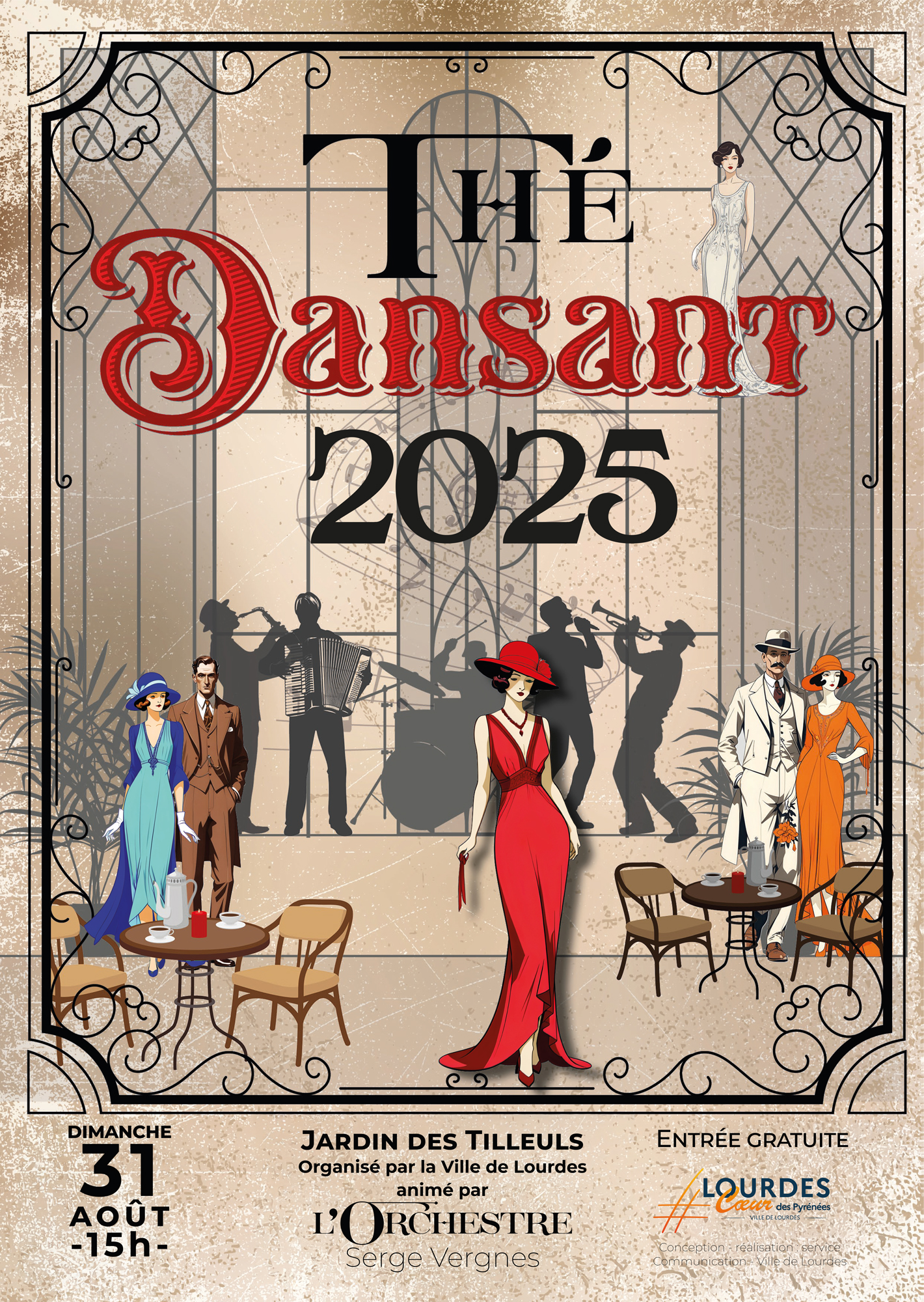 Changement de lieu pour le Thé dansant du dimanche 31 août