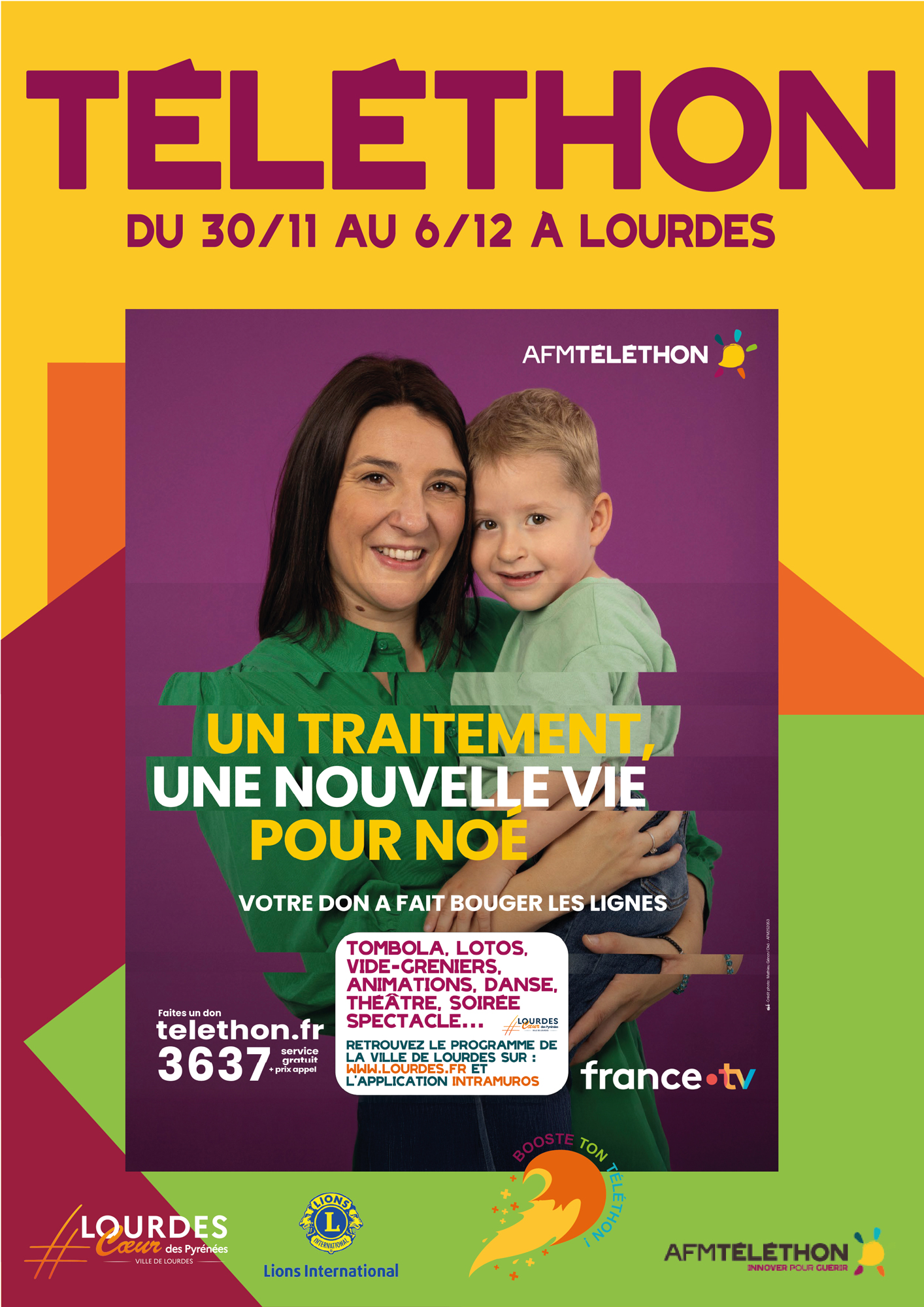 Programme Téléthon 2025 à Lourdes