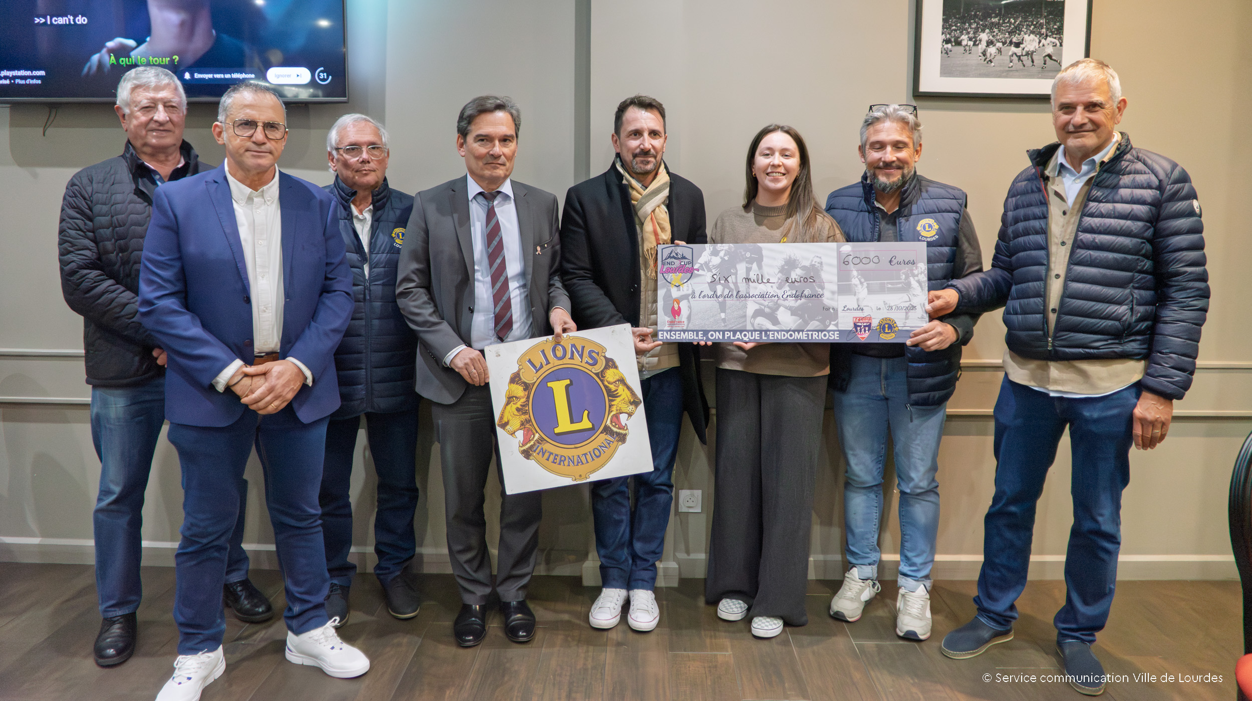 Remise du chèque de l’Endocup à EndoFrance