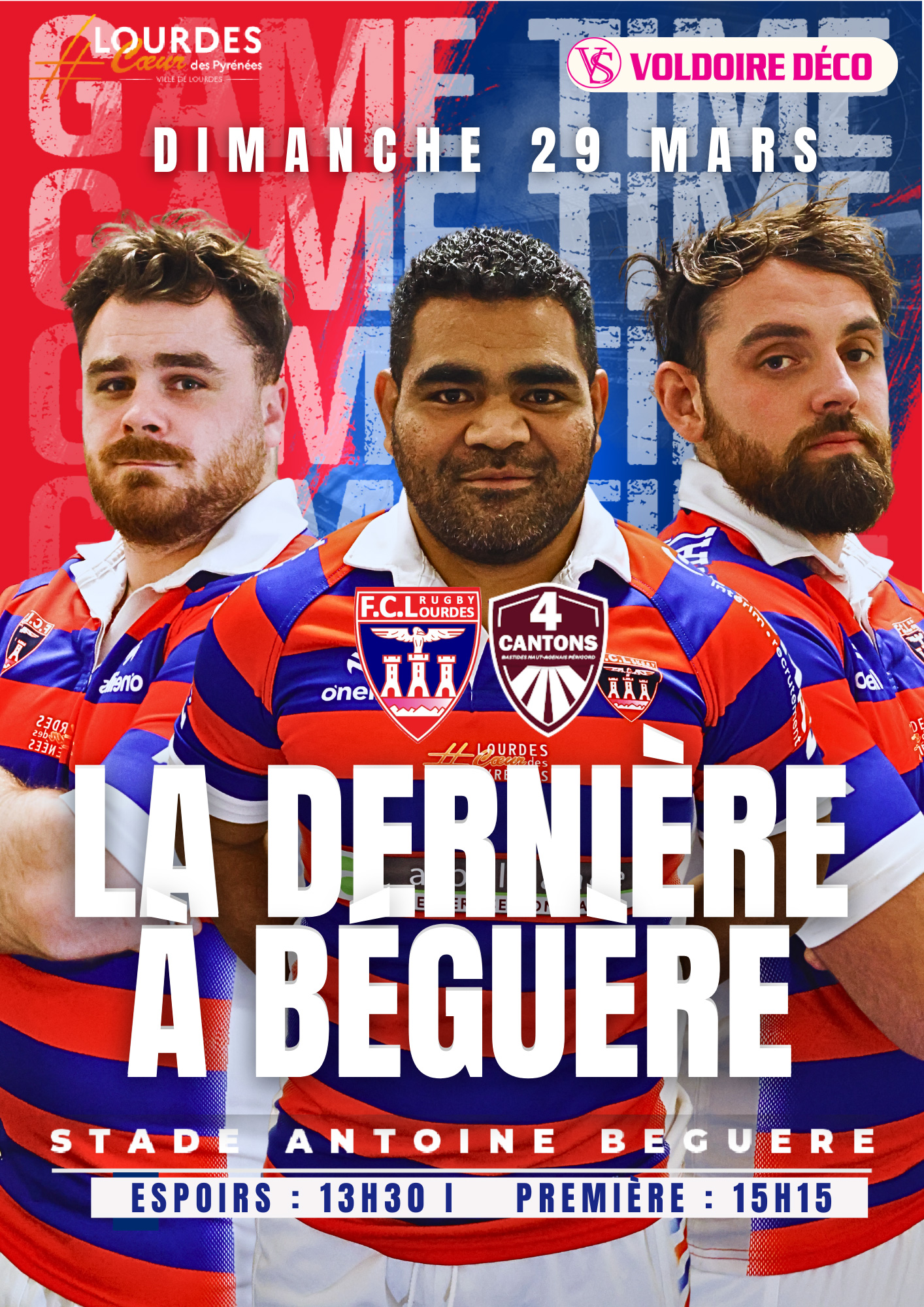Match Rugby : FC Lourdes Rugby / 4 Cantons Bastides Haut Agenais Perigord