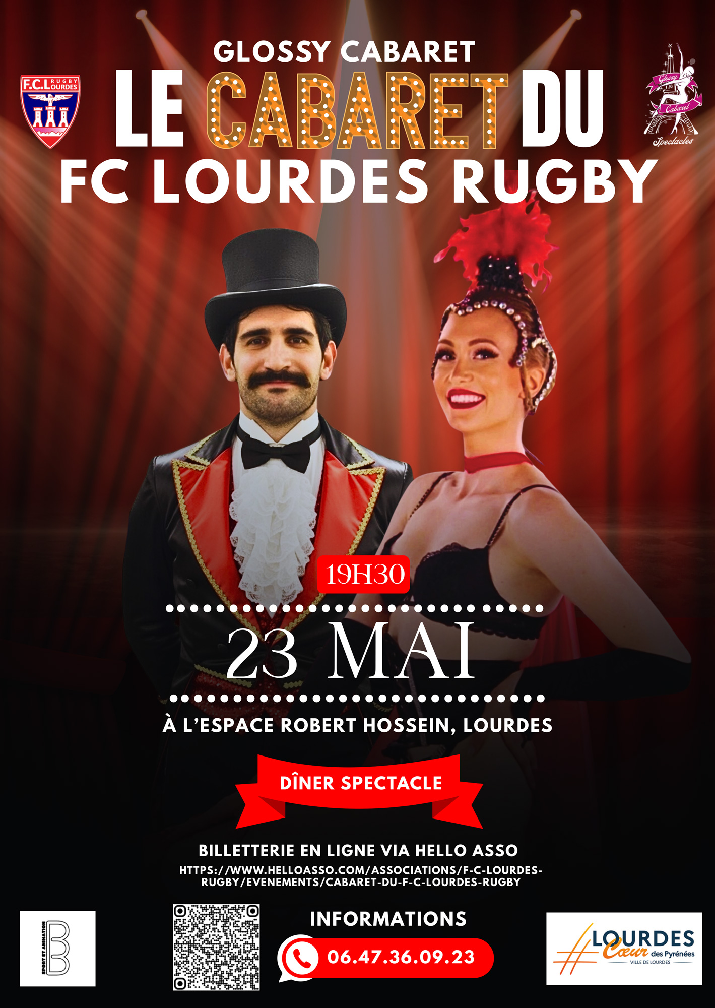 Dîner-spectacle : Le Cabaret du FC Lourdes Rugby