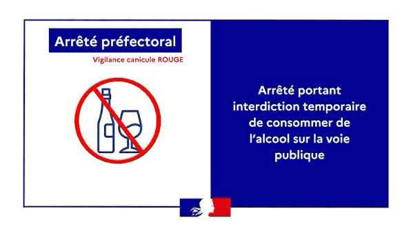 Arrêté préfectoral d&rsquo;interdiction de consommation d&rsquo;alcool sur le domaine public dans le département des Hautes-Pyrénées à partir de ce jour à 12 h