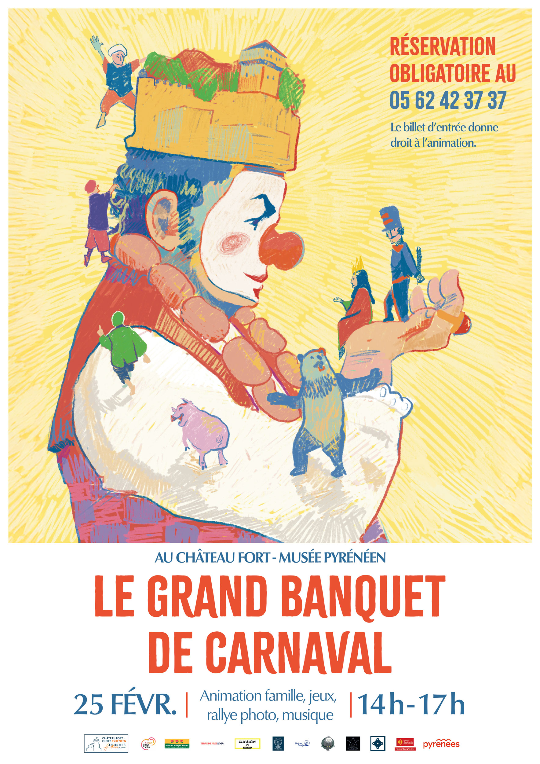 Carnaval au Château fort – Musée pyrénéen « Le grand banquet de Carnaval »