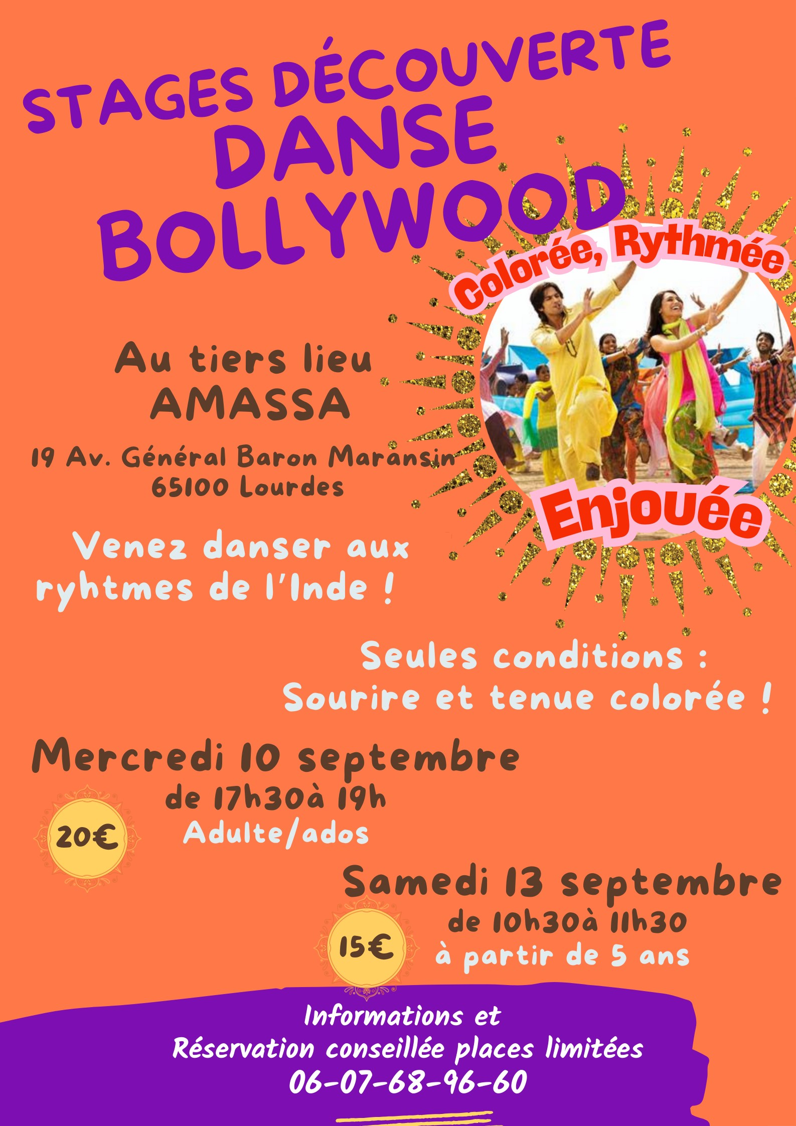 Stage de danse Bollywood pour adultes et ados