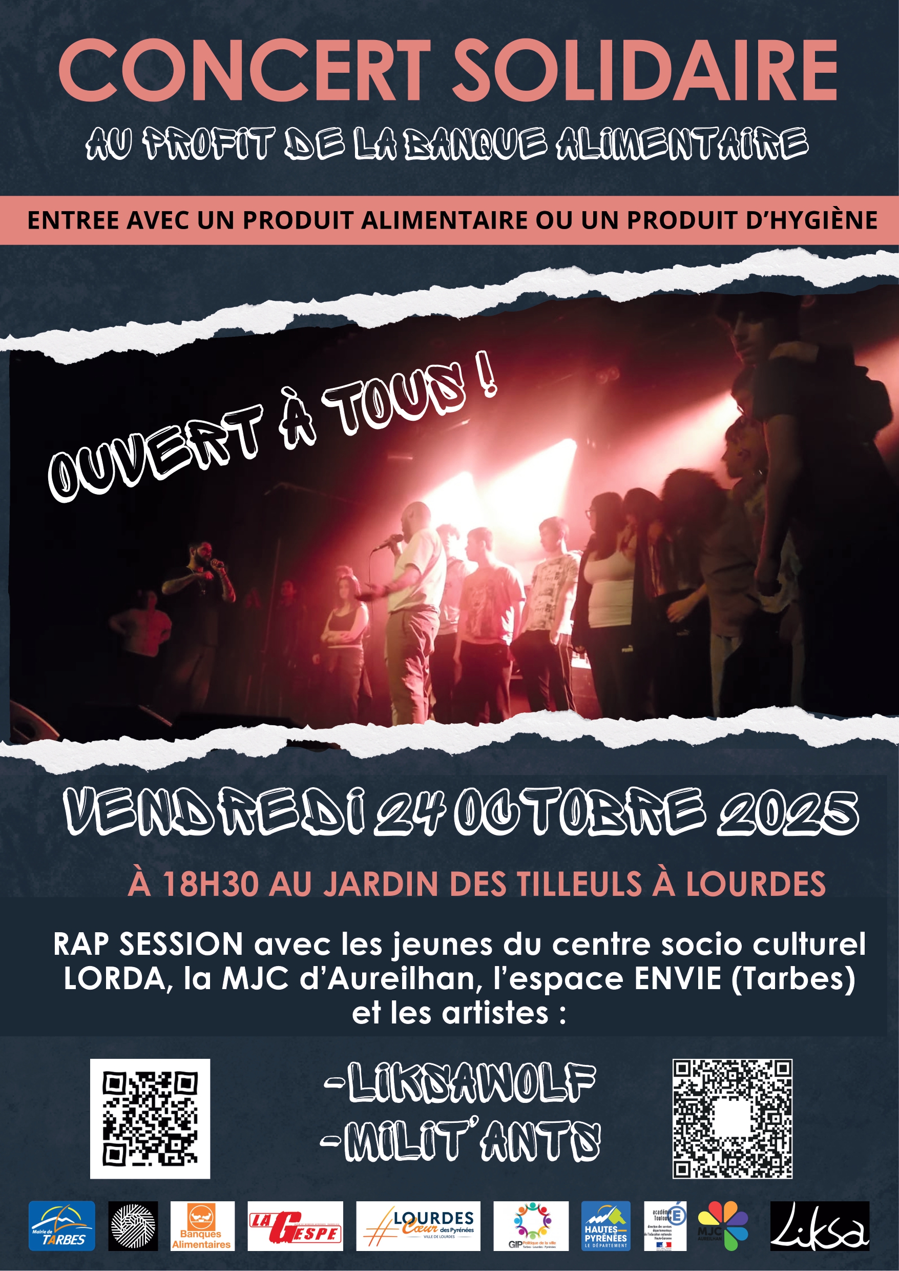 Concert RAP SOLIDAIRE au profit de la Banque Alimentaire