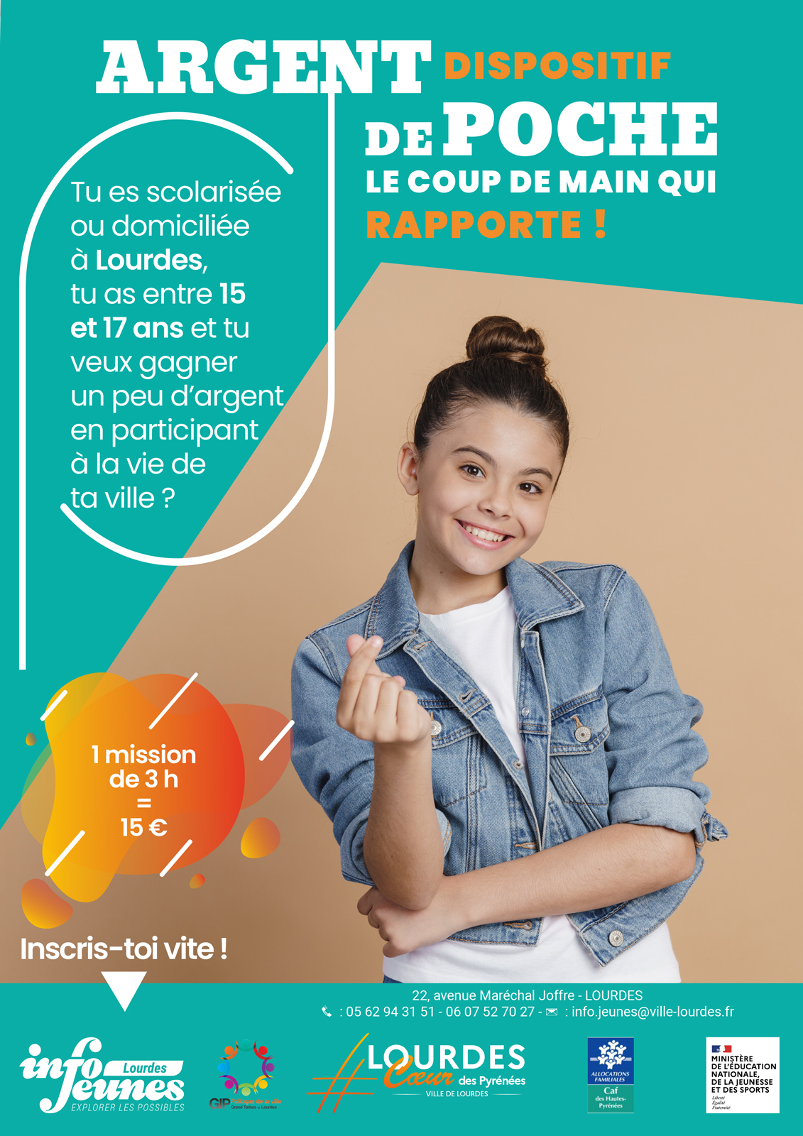 Participe à la vie de ta ville avec le dispositif « Argent de Poche » !