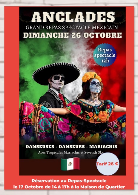Grand repas spectacle mexicain