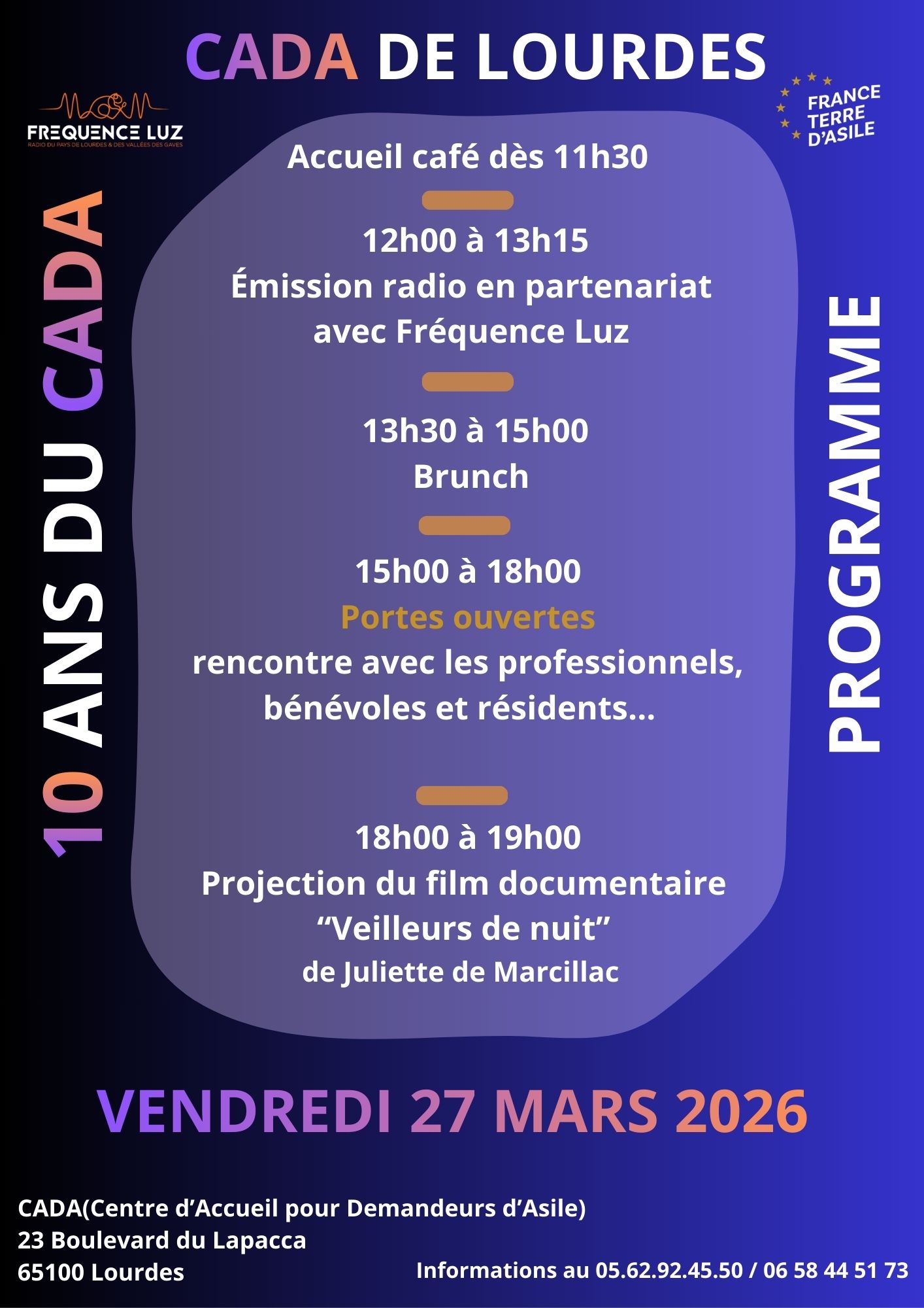 10 ans du CADA de Lourdes