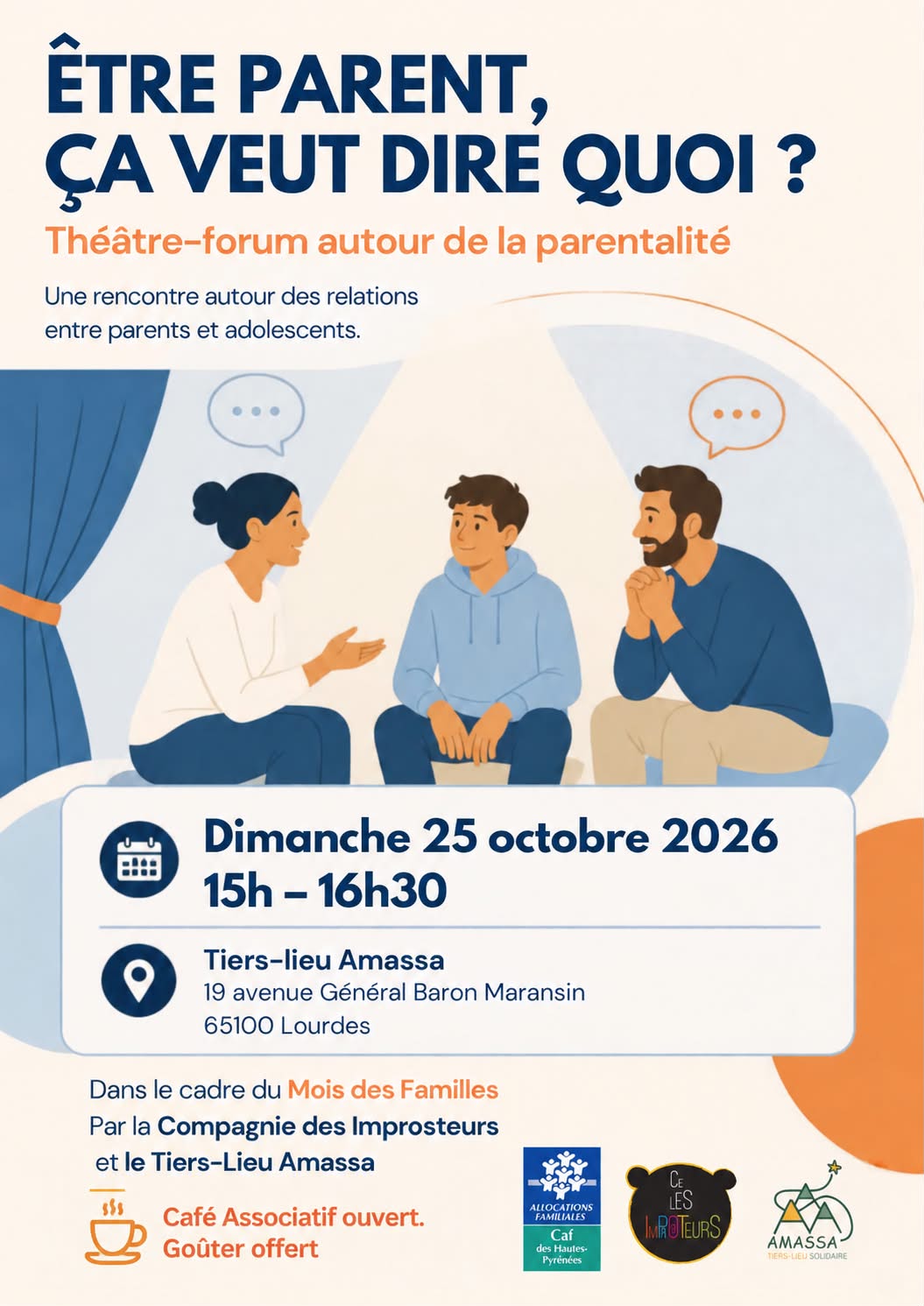 Théâtre-forum :  » Être parent, ça veut dire quoi ? « 