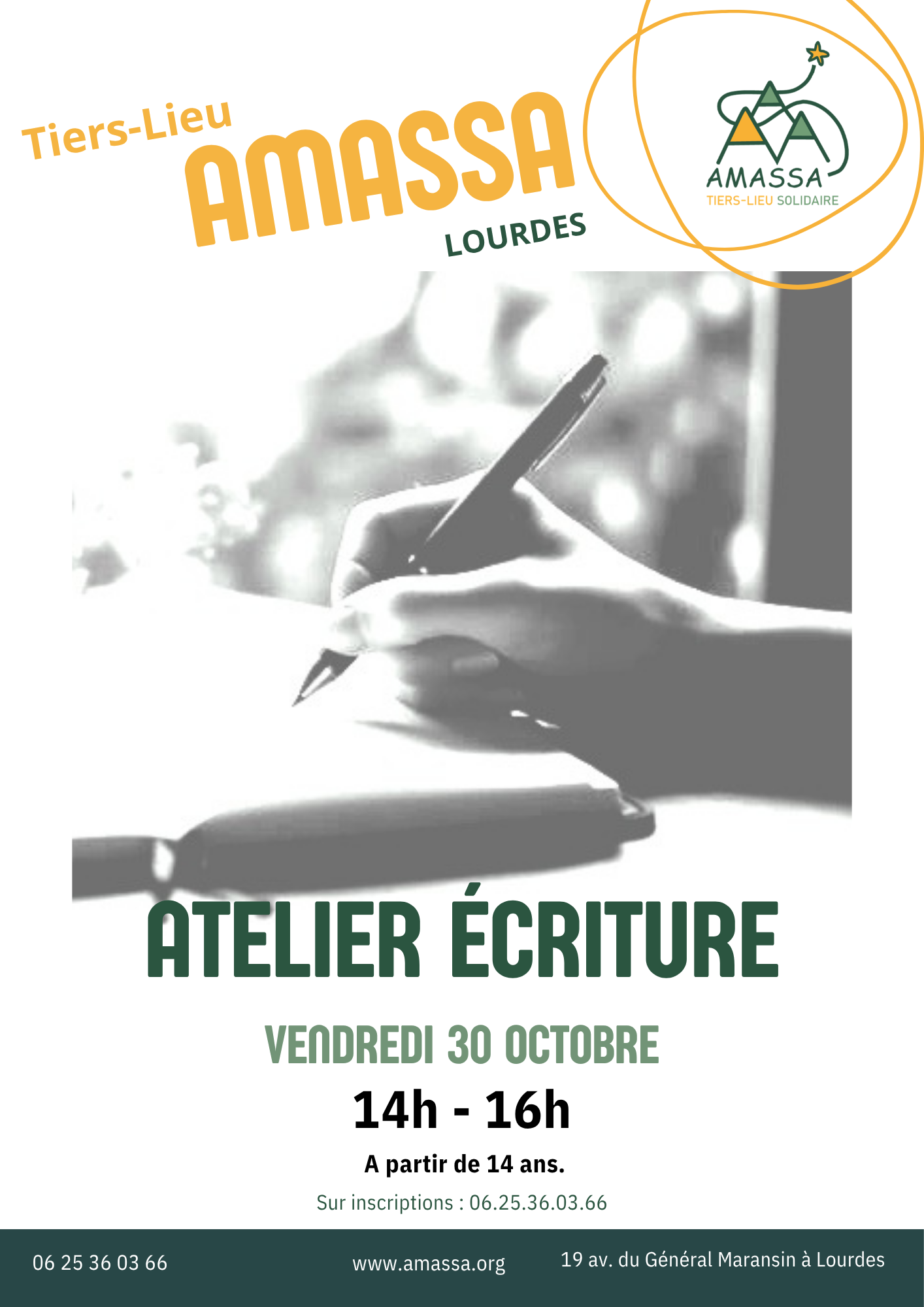 Atelier écriture au Tiers-lieu Amassa
