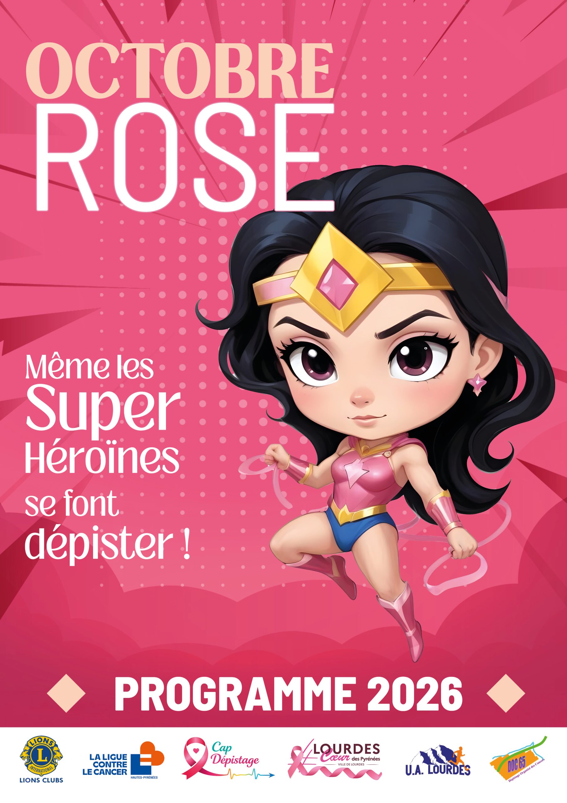 Programme Octobre Rose 2026 à Lourdes